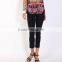 Pretty steps 2015 black ladies fashion spandex capri cropped trousers design