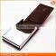 Vertical foldable red PU leather name card holder , credit card case with magnet snap
