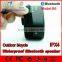 B6 black color wireless handsfree talking bluetooth speaker with led light for bicycle