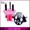 Round shape Wholesale 14 Holes Makeup Brush Drying acylic Rack