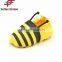 No.1 yiwu exporting commission agent wanted Bee Shaped Canvas Funny Baby Shoes