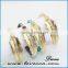 Guangzhou wholesale fashion jewelry synthetic turquoise gemstone stone bead bracelet