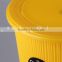 Plastic Trash Can/ Household Garbage Can with Circular Cover/Rubbish Bin