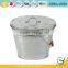 Galvanized trash outdoor metal garbage cans