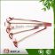 Disposable knotted bamboo fruit skewers