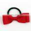 Wholesale baby girls pink grosgrain ribbon elastic hair band with rubber
