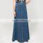 Factory Directly Sale New Ladies Flared Long Denim Skirt