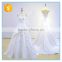 Elegant vintage handmade appliqued wedding dress ball gown beading