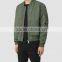 MGOO Custom Made Olive Green Mens Winter Jacket Fashion Custom Padded Zip Up Bomber Jackets For Men