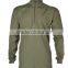 Merino wool base layer flatseam top, mock turtle neck thermal underwear man