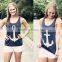 summer style women's anchor tanks top fitness debardeur femme vest tops cheap clothes china sleeveless shirt sport 2015 fashion
