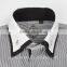 contrast color double collar button down dress shirts