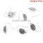 Earring Wire Hooks Round Antique Silver Pattern Carved W/Loop 22x23mm,15 Pairs