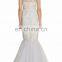 Latest fashion dress design embellished tulle and lace evening dress 2016