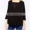 Wrap Front Woven Top Wholesale Blank Maternity T Shirts