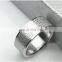 New Arrival couple cross ring Bible text titanium steel jewelry rings women mens
