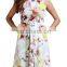 2016 BAIYIMO Women's Sleeveless Floral Printed Vintage Backless Party Cocktail Dress
