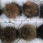 mink fur pompoms for hat/keychain/shoe