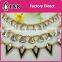 2016 summer design fashion metal gold crystal rhinestone chain designs for women