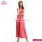 Pink Sleeveless Clothing Plus Size Printed Evening Dresses For Women