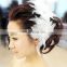 High Quality Charm Sweat Bridal Headpiece Wedding Hand Decoration Flower&Feather Belly Dancer Head Band Fashion Hair Accessories