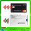 8.7cm x 5.8cm x 0.1cm rfid blocking sleeve/ RFID blocking alumina / poly / paper composition rfid sleeves for credit cards