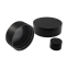 50mm Black LDPE plastic cap for steel water pipe tubing