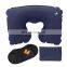 Amazon Hot Sale High Quality Press Inflatable U-shaped Pillow Customized Travel Pillow Automatic Inflatable Pillow