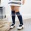 Girl  Solid Ribbed Long Socks Cotton Designer Socks Kids Long Socks