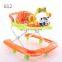 High quality Plastic baby doll learning walker with swivel wheels for sale