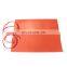 230 volt 1200w Customized flexible pad silicone rubber heater 250x1000 mm