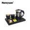 Honeyson 2019 hotel traditional electric  kettle tray set