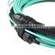 Fiber Optic 12F MPO(female) - MPO(female ) OM4 Mpo Trunk Cable with Pulling Eye