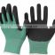 13 Gauge Nylon Industry Crinkle Latex Rubber Palm Hand Protection Coated Safety Gloves
