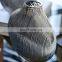 Simple Flat Round Silver Plated Small Mouth Vertical Striped Glass Ornaments Can Store Water Home Decoration Vase