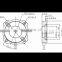 Encoder Sensor for AC Asynchronous Motor of EV and Golf Cart Forklift Parts Aluminum Ring Series