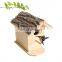 handmade indoor outdoor garden decoration natural bark birdhouse wooden birds nest house