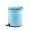 Household 3L round indoor kitchen dustbin powder coating stainless steel dustbin wholesale round strong pedal bin