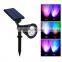 Waterproof IP65 Outdoor 4 LED Solar Spike Light For Garden Landscape LED Lawn Solar Spike Lamp