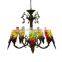 Tiffany Living Room Bird Creative Retro Tiffany Stained Nar Restaurant Glass Parrot LED Chandelier Light
