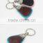 exotic skin fashion key chain special ostrich skin key ring new gift item leather key ring