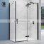 Portable high quality aluminum flat open shower room with sliding rod housing