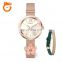 Unique Interesting Design Changeable Straps 3ATM Waterproof Miyota 2025 Movement Alloy Woman Watch with Quick Release Spring Bar