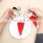 Christmas Fork Knife Cutlery Holder Bag Pocket Red Santa Hat Spoon Tableware Storage Bag Christmas Dinner Table Ornament