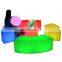 glowing high cube seat plastic outdoor led furniture bar stool tables and chairs sofas decoration lights for chair