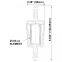 Fluorocarbon Borosilicate Glass Microfiber Element DIF-LNxx-1/4″PTC