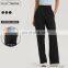 High Waist Gym Yoga Leggings With Side Pockets Custom Logo Wide Leg Sports Women Fitness Gym Pants