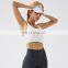 Strong Supportive Racerback Front Opening Polyester Spandex Plain High Support Fitness Padded Front Zip High Impact Sports Bra