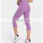 Ready To Ship Crotchless Yoga Pants High Waist Capri Leggings With Hidden Pocket Women Workout Fitness Gym Wear Yoga Outfit