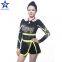 China Factory OEM Cheer Costumes Custom Rhinestones Long Sleeve Cheerleading Uniforms For Women